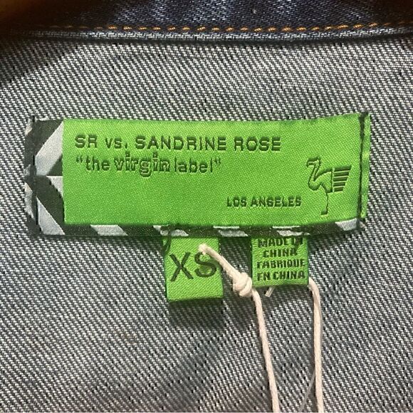 NWT Sandrine Rose x Free People ‘Tres Cool’ Oversized Denim Jacket Size XS - Picture 4 of 11